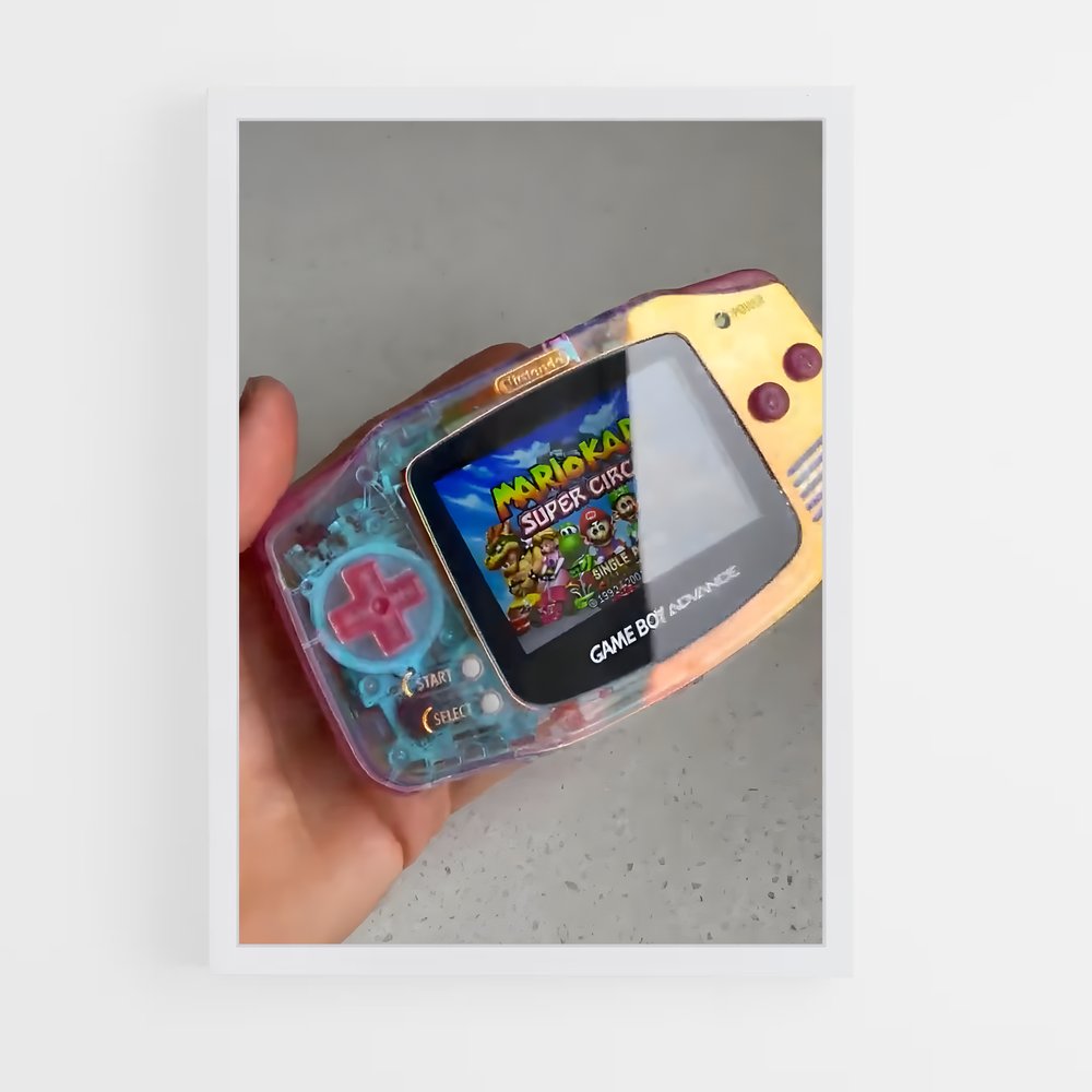 Poster Gameboy advance – affiche Consoles (vue 3)